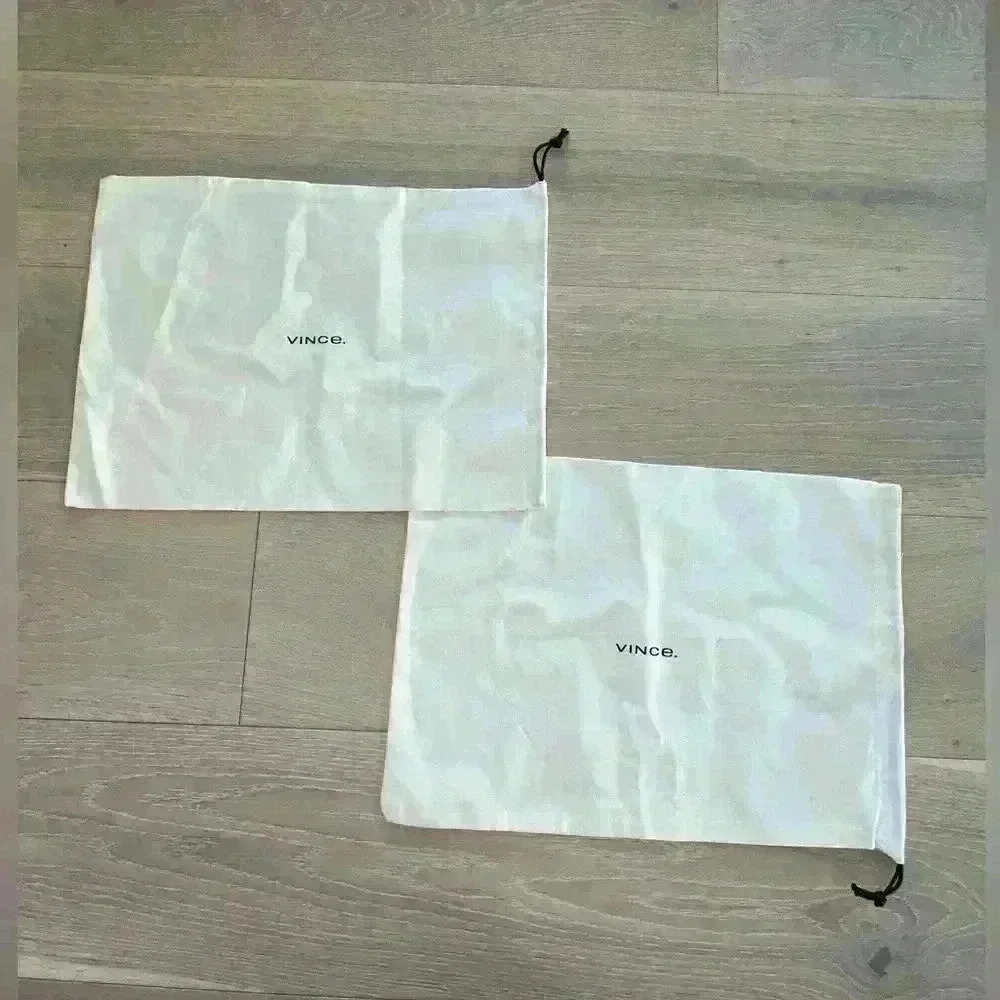 Set of 2 Vince handbag purse shoes travel dust bag cover storage travel